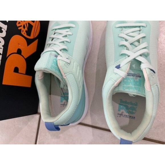 Timberland Pro Overdrive Composite Safety Toe Womens Size 9 Teal Green Blue Aqua - Picture 7 of 10